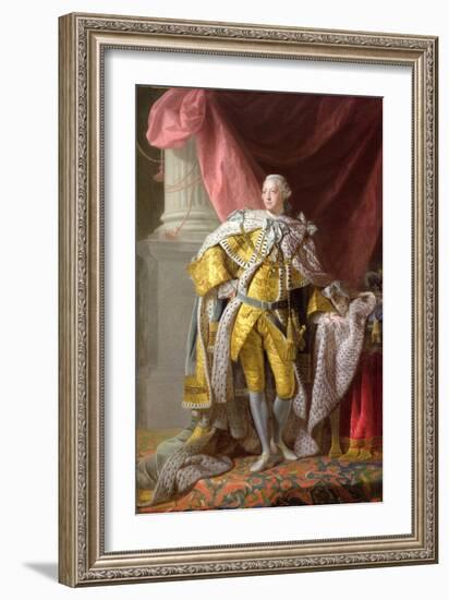 George III (1738-1820)-Allan Ramsay-Framed Giclee Print