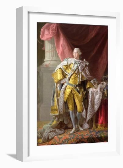 George III (1738-1820)-Allan Ramsay-Framed Giclee Print