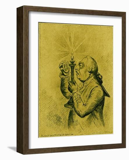 George III caricature by James Gillray-James Gillray-Framed Giclee Print