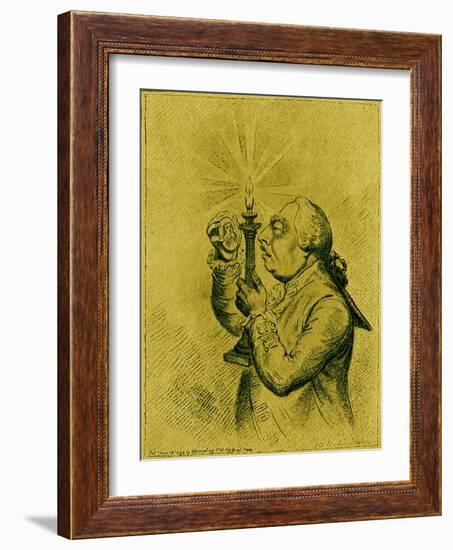 George III caricature by James Gillray-James Gillray-Framed Giclee Print