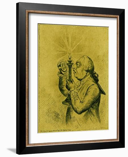 George III caricature by James Gillray-James Gillray-Framed Giclee Print