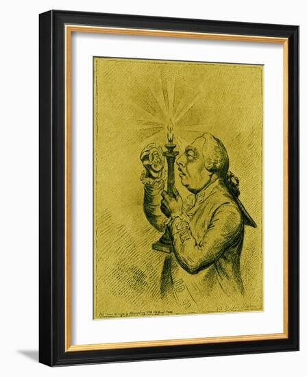 George III caricature by James Gillray-James Gillray-Framed Giclee Print