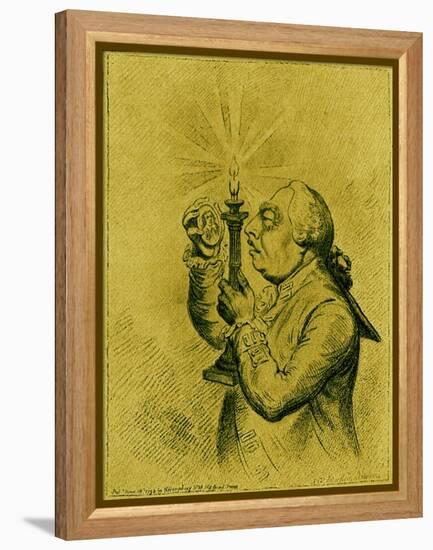 George III caricature by James Gillray-James Gillray-Framed Premier Image Canvas