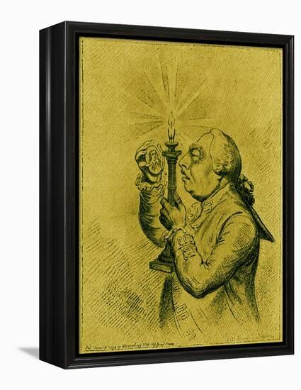 George III caricature by James Gillray-James Gillray-Framed Premier Image Canvas