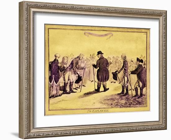 George III - caricature-James Gillray-Framed Giclee Print