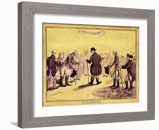 George III - caricature-James Gillray-Framed Giclee Print