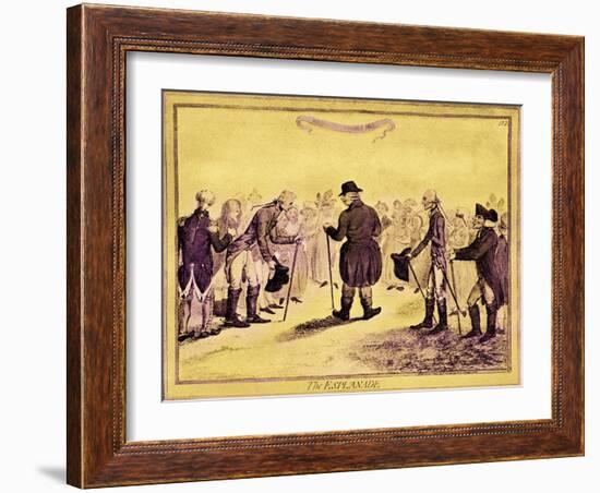 George III - caricature-James Gillray-Framed Giclee Print