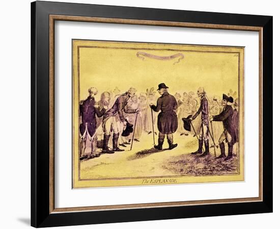 George III - caricature-James Gillray-Framed Giclee Print