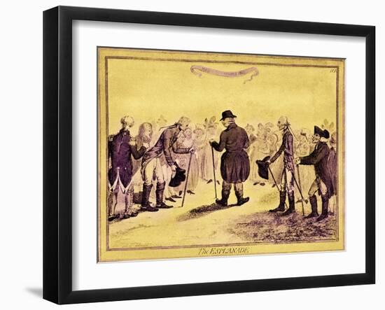 George III - caricature-James Gillray-Framed Giclee Print