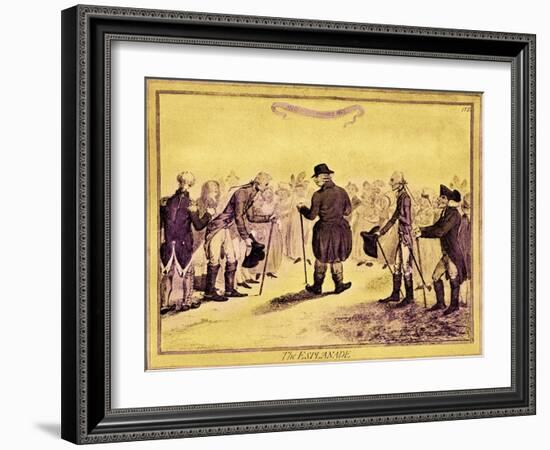 George III - caricature-James Gillray-Framed Giclee Print