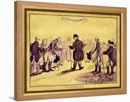 George III - caricature-James Gillray-Framed Premier Image Canvas