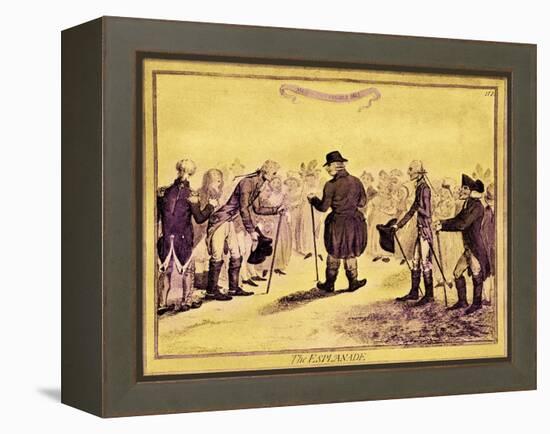 George III - caricature-James Gillray-Framed Premier Image Canvas