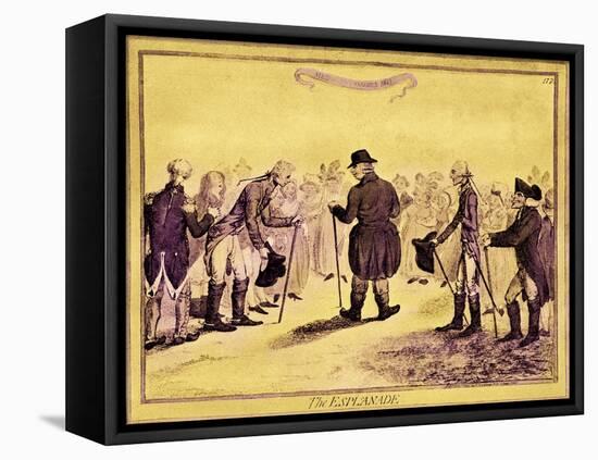 George III - caricature-James Gillray-Framed Premier Image Canvas