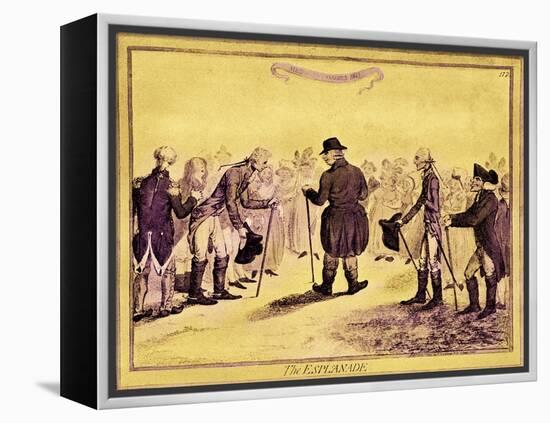 George III - caricature-James Gillray-Framed Premier Image Canvas