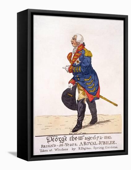 George III of Britain in 1810 on His Fifty Year Jubilee-Robert Dighton-Framed Premier Image Canvas