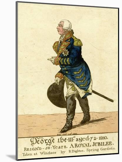 George III Print of His Fiftieth Year Jubilee-Robert Dighton-Mounted Giclee Print