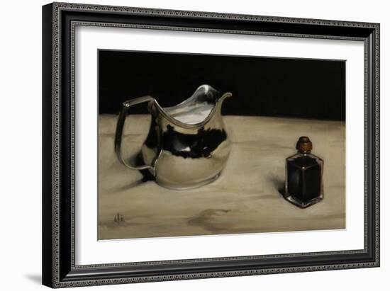 George III Silver Jug and Inkpot, 2011-James Gillick-Framed Giclee Print