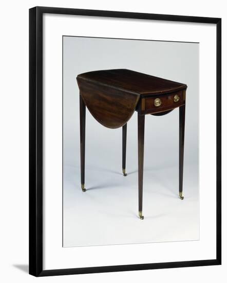 George III Style Mahogany Pembroke Folding Table. Uk-null-Framed Giclee Print