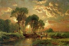 Landscape with Trout Stream, 1857-George Inness-Giclee Print
