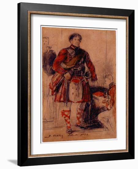 George IV in Highland Dress at the Palace of Holyrood, 1822-Sir David Wilkie-Framed Giclee Print