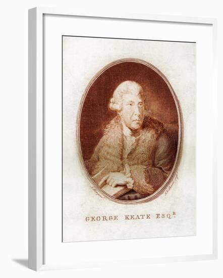 George Keate, Author, Painter and Friend of Voltaire, 1781-John Keyse Sherwin-Framed Giclee Print