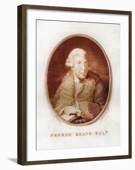 George Keate, Author, Painter and Friend of Voltaire, 1781-John Keyse Sherwin-Framed Giclee Print