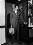 Attorney Richard Nixon in the Doorway of Law Office After Returning From WWII to Resume His Career-George Lacks-Premier Image Canvas