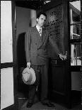 Attorney Richard Nixon in the Doorway of Law Office After Returning From WWII to Resume His Career-George Lacks-Framed Photographic Print