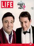 Actors Nathan Lane and Matthew Broderick Getting the Last Laugh of 2005, December 30, 2005-George Lange-Premium Photographic Print