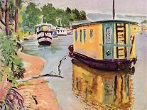 'Houseboats, Loch Lomond', c1924-George Leslie Hunter-Framed Giclee Print