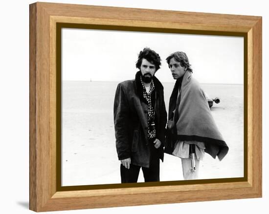 GEORGE LUCAS; MARK HAMILL. "Star Wars: Episode IV-A New Hope" [1977], directed by GEORGE LUCAS.-null-Framed Premier Image Canvas