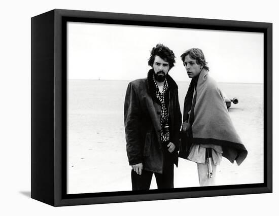 GEORGE LUCAS; MARK HAMILL. "Star Wars: Episode IV-A New Hope" [1977], directed by GEORGE LUCAS.-null-Framed Premier Image Canvas