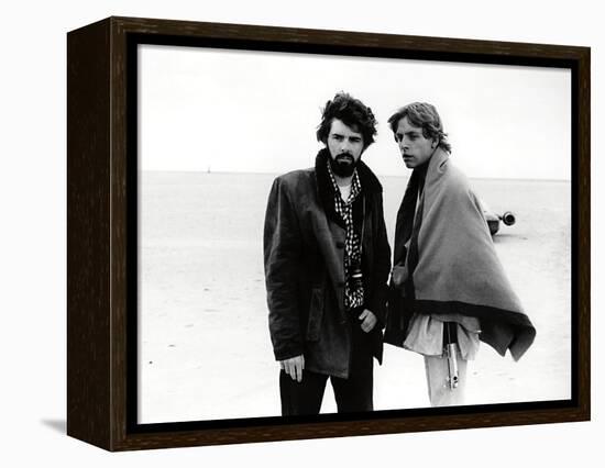 GEORGE LUCAS; MARK HAMILL. "Star Wars: Episode IV-A New Hope" [1977], directed by GEORGE LUCAS.-null-Framed Premier Image Canvas