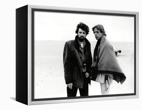 GEORGE LUCAS; MARK HAMILL. "Star Wars: Episode IV-A New Hope" [1977], directed by GEORGE LUCAS.-null-Framed Premier Image Canvas