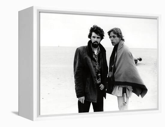 GEORGE LUCAS; MARK HAMILL. "Star Wars: Episode IV-A New Hope" [1977], directed by GEORGE LUCAS.-null-Framed Premier Image Canvas