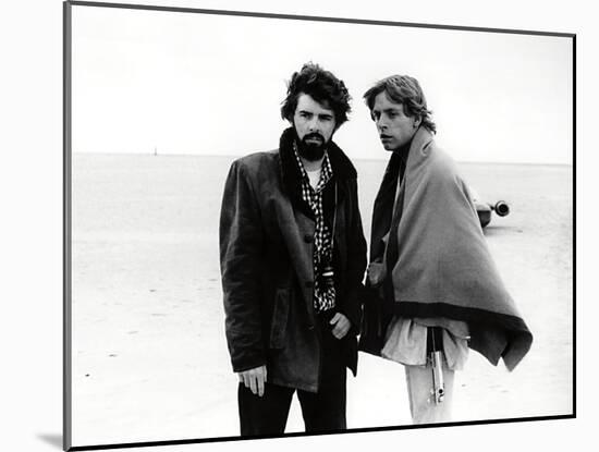GEORGE LUCAS; MARK HAMILL. "Star Wars: Episode IV-A New Hope" [1977], directed by GEORGE LUCAS.-null-Mounted Photographic Print