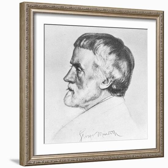 George Meredith 1828-1909-William Strang-Framed Giclee Print