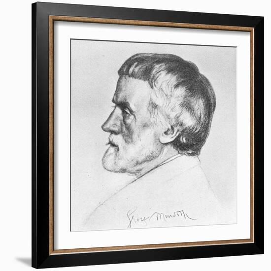 George Meredith 1828-1909-William Strang-Framed Giclee Print