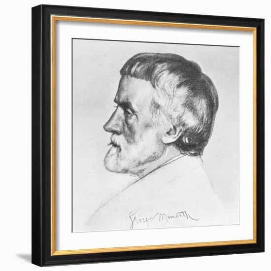 George Meredith 1828-1909-William Strang-Framed Giclee Print