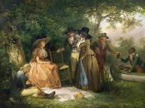 The Angler's Repast-George Morland-Giclee Print