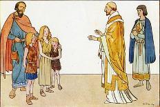 St Augustine and the English-George Morrow-Art Print