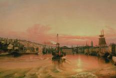 Evening on the River Lee, Below Blackrock Castle, Co. Cork-George Mounsey Wheatley Atkinson-Framed Giclee Print
