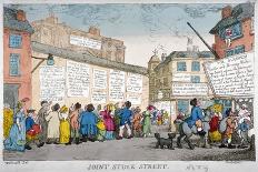 Joint Stock Street, 1809-George Moutard Woodward-Framed Giclee Print