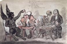 The Doctor and His Friends, Engraved by Issac Cruikshank-George Moutard Woodward-Framed Giclee Print