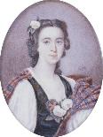 Flora Macdonald (1722-1790), in Black and White Dress with Bouquet of Roses and Tartan Plaid-George Murray-Giclee Print