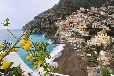 Positano Painting on Canvas, Original Art, Amalfi Coast, Italy