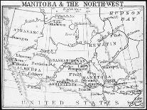 Map of Manitoba and the Northwest, Canada, C1893-George Philip & Son-Framed Giclee Print