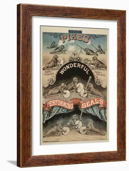 George Pike's Performing Seals-Henry Evanion-Framed Giclee Print