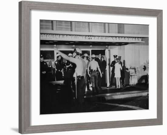 George Plimpton at the Hospital after Robert F. Kennedy's Assassination-null-Framed Premium Photographic Print