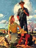 "Farming Family,"April 1, 1943-George Rapp-Premier Image Canvas